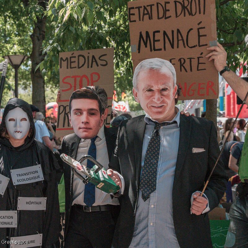 Manifestation contre l'extrême droitisation